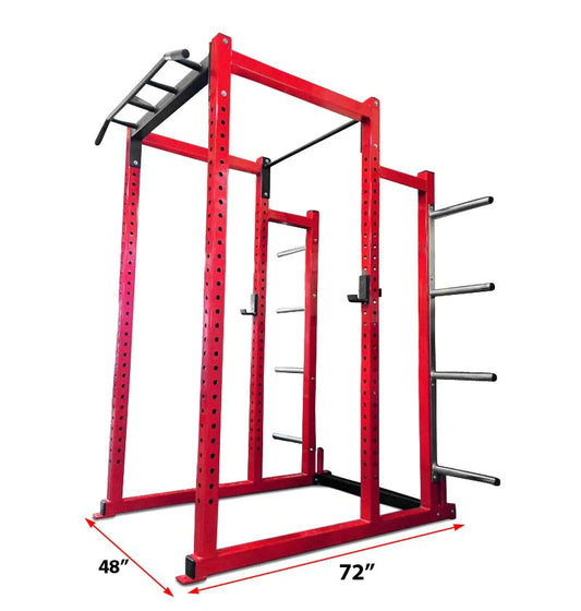 Deluxe Power Cage w/ Bumper Weight Storage (8 Pegs) 4-6 Week Lead Time