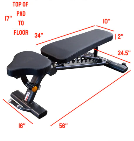 Adjustable Flat Incline Bench PL7328 PREORDER